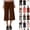28# Coffee, variant on Women's Casual Wide Leg Cropped Pants Low Rise Fold Over Stretch Gaucho Pants for Summer Beach Holiday Streetwear Black XXL