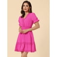 thumbnail image 2 of Mini vestido Allegra K Rosa Caliente XL, 2 of 5