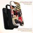 thumbnail image 4 of Vintage Music Ticket Collage Phone Case, 80s Rock Aesthetic Cover for iPhone 17 16 15 14 13 12 11 Series, 4 of 6