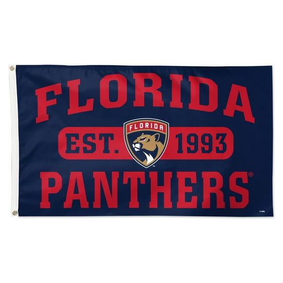 WinCraft Florida Panthers 3' x 5' Single-Sided Franchise Establishment Deluxe Flag