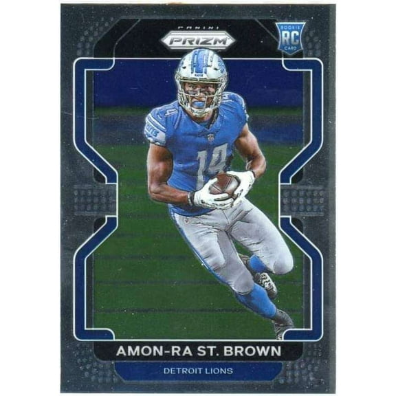 NFL 2021 Prizm Football Amon-Ra-St. Brown Trading Card #358 (Rookie) (Panini)