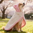 thumbnail image 3 of Pet's Clothes Christmas Insulating Cape Wrap Soft Hooded Animal Blanket For Small And Cats Cozy Fleece Cold Weather Outdoor Adventure Comfort, 3 of 5