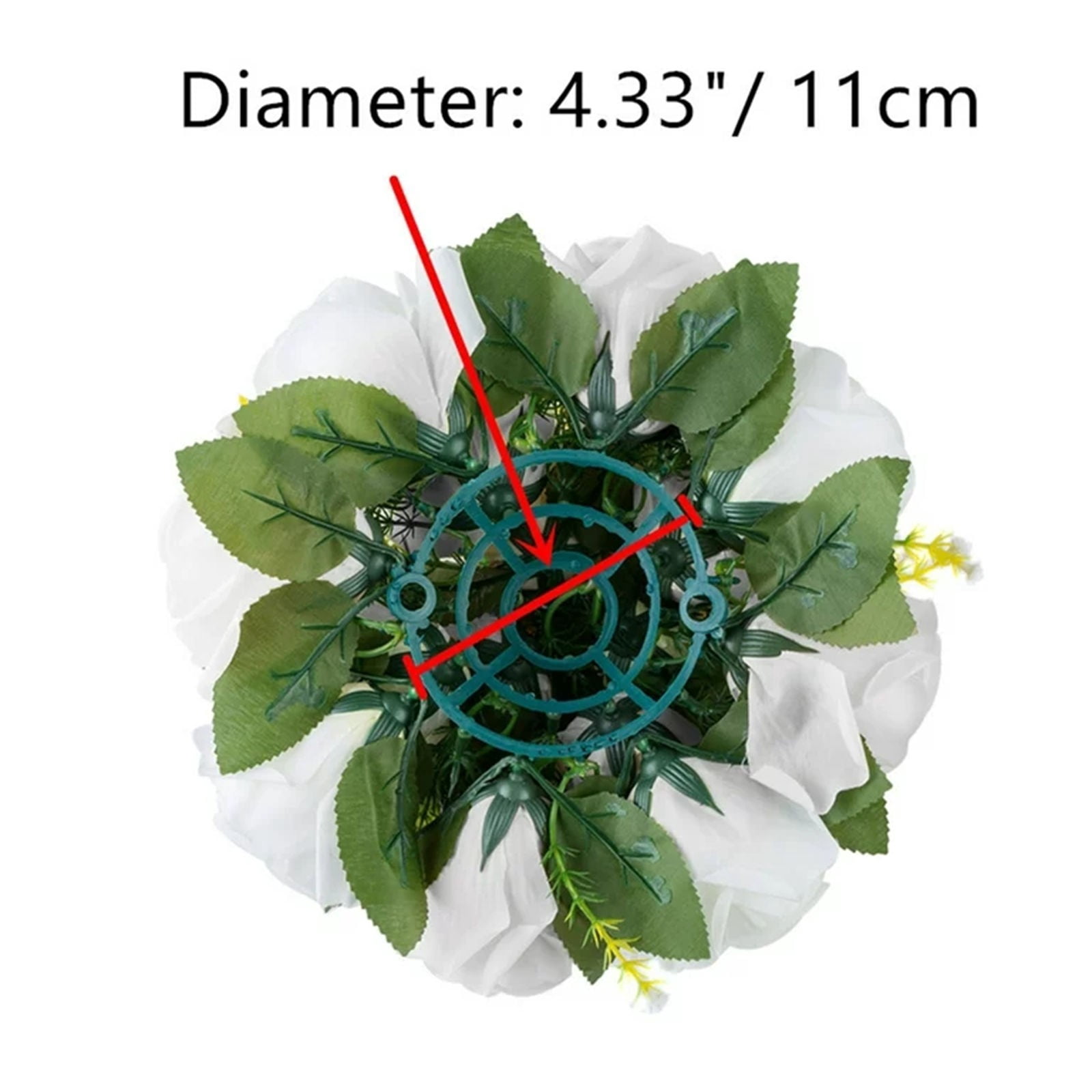 2-Pack Milk White Simulation Silk Flower Ball – Miyuadkai Road Flower Main Table Decoration for Wedding Car Staircase, Wedding Supplies Props, Faux Floral Balls