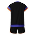 thumbnail image 6 of RMGVDSD Women 2 Piece Outfits Summer Sports Suit Round Neck Short Sleeve Tops Blouses And Shorts Sets With Pockets Daily Casual Workout Sets, 6 of 6