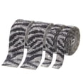 thumbnail image 1 of Unique Bargains 2 Roll 1 Yard 13.5/27mm Self Adhesive Crystal Rhinestone Ribbon for Crafts Project, Black+White, 1 of 5
