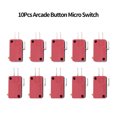 thumbnail image 4 of Arcade Gaming, Micro Switch Replacement 3Pins Push Button Push Button Switch  For Arcade Game, 4 of 8