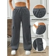 thumbnail image 3 of SWQZVT Womens Cargo Sweatpants Baggy Fleece High Waisted Joggers Sweat Pants Athletic Pants with Pockets, 3 of 8