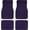 Dark Purple, variant on 4 Piece Checkered Car Floor Mats Set, Universal Fit Plaid Carpet Auto Floor Liners with Non-Slip Backing, All Weather Vehicle Foot Mats for Cars SUVs Trucks Vans, Front & Rear Full Set