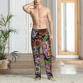 thumbnail image 6 of Lsque Vintage Floral Print Men's Pajama Pants, Lounge Pant - Comfortable Home Wear,Elastic Waistband, Stylish Design-X-Large, 6 of 9