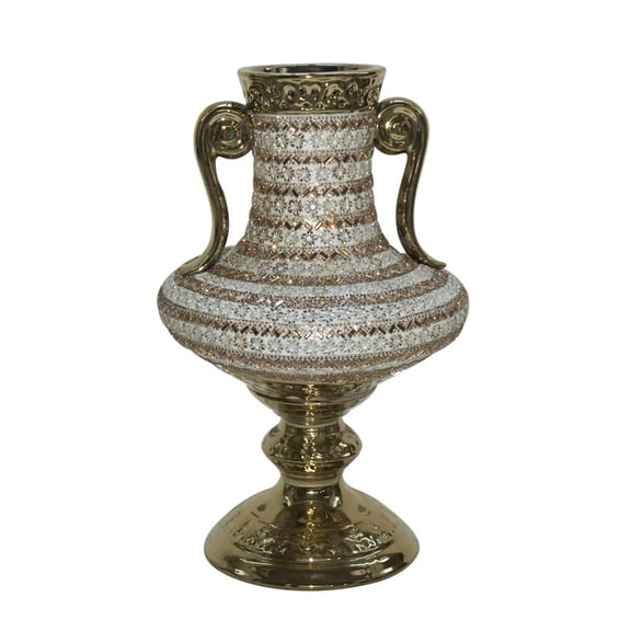 AFD Golden Floral Vase