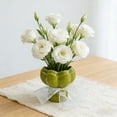 thumbnail image 4 of Ceramic Decorative Vase for Home and Wedding Decor, Ideal Gift for Table Centerpiece or Floral Arrangements Green, 4 of 5