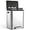 Silver1, variant on 8 Gallon Kitchen Trash Can, Hands-Free Recycle Trash Can with Dual Removable Liners, Stainless Steel Dual Kitchen Step Trash Can (4 + 4 for 8 Gallon Total), Rectangle, Silver