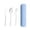 Blue, variant on Stainless Steel Travel Cutlery Set Reusable Flatware With Portable Storage Case For Office Lunch Camping Blue