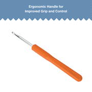 Hello Hobby Ergonomic Crochet Hook, Size H, 5 mm
