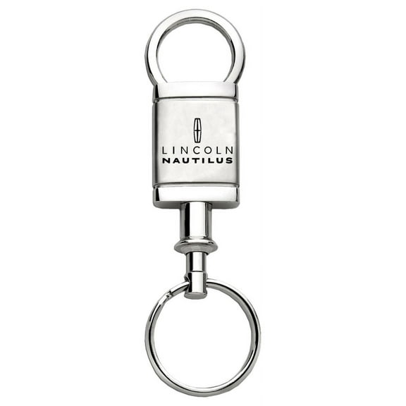 Lincoln Nautilus Satin Chrome Valet Key Chain (Silver)