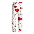 thumbnail image 5 of Fgvctg Mens Pajama Pants Valentine's Day Cute Sleepwear Wide Leg Pajamas Heart Graphic High Waisted Pjs Pant Plus Size Fall Spring Drawstring Lounge Pants with Pockets Watermelon Red 3XL, 5 of 6