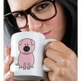 thumbnail image 2 of 3dRose, Pink Pig Cartoon, 11oz Mug, 2 of 7