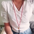 thumbnail image 2 of Mobile Phone Straps  Wrist Rope Anti-lost Lanyard Neck Strap Camera USB Holder Neck Strap Flower Design Detachable Key Chai FJH, 2 of 7