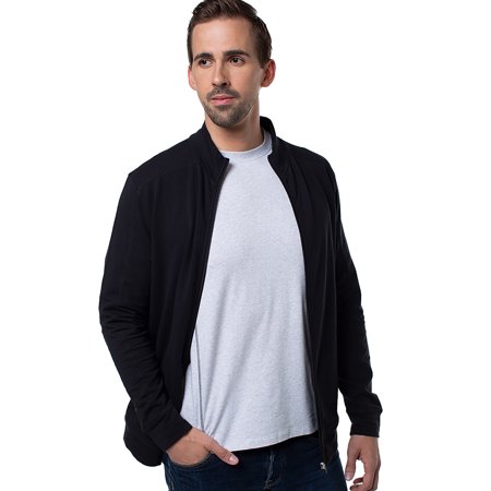 Cariloha Bamboo Jacket - Cool And Comfortable - Full Zipper Jacket With Side-Welt Pockets - Incredibly Soft Bamboo Fabric Blend - Moisture Wicking & Thermal Regulating - S - Black For Men - 1 Pc