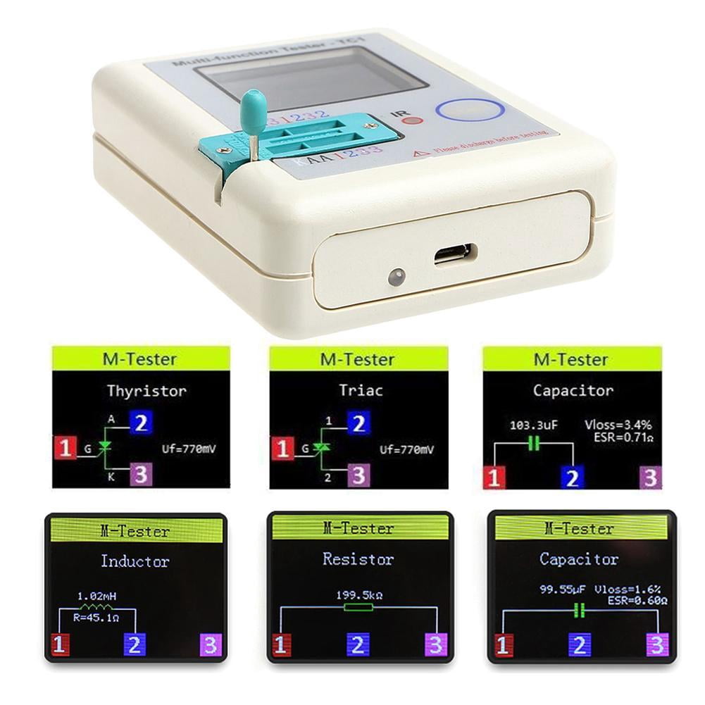 LCR-TC1 Transistor Tester ESR Capacitance Meter Electronic V8L4 HOT NPN Fast E3I9