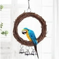 thumbnail image 5 of PEACNNG Budgerigar, Cockatiel Peony Parrot Swing Parrot Toy, Parrot Swing Hanging Braided Budgie, Chew Rope Bird Stand Swing., 5 of 5