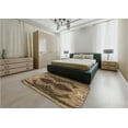 thumbnail image 5 of Ahgly Company Machine Washable Indoor Square Transitional Bronze Brown Area Rugs, 4' Square, 5 of 7