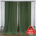 thumbnail image 2 of Efavormart 2 Pack | Olive Green Fire Retardant Scuba Polyester Curtain Panel Backdrops Wrinkle Free With Rod Pockets - 10ftx10ft, 2 of 9