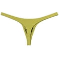 thumbnail image 4 of Botmois 5PCS/LOT Men's Solid Spandex Micro Thongs Sexy Guy Contoured Pouch Bikini Tangas String Briefs Lingerie Underpants 5TT L, 4 of 4