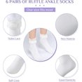 thumbnail image 2 of 3 Pairs Ankle Sock Ruffles Lace Sock, 2 of 5