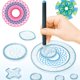 thumbnail image 2 of WORGEOUS 1 Set 22pcs Multifunción Kit de dibujo herramientas de dibujo creativo (transparente), 2 of 8