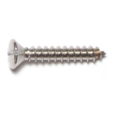 

#8 x 1 18-8 Stainless Slotted Oval Sheet Metal Screws SMSOSS-122 (20 pcs.)