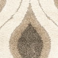 thumbnail image 3 of Safavieh Florida Shag Collection SG461-1179 Cream and Smoke Square Area Rug (4' Square), 3 of 4