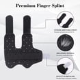 thumbnail image 3 of 2pcs- (Black)The Medium Code Finger Splint, Adjustable Finger Orthosis Protective Support Sleeve Prevent Finger Injury During Sports, for Finger Injury, Joint Pain, 3 of 6