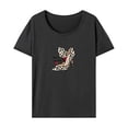 thumbnail image 1 of Camiseta para mujer con cuello redondo, camisetas de verano, camiseta básica para mochilero, mujer XL, 1 of 7