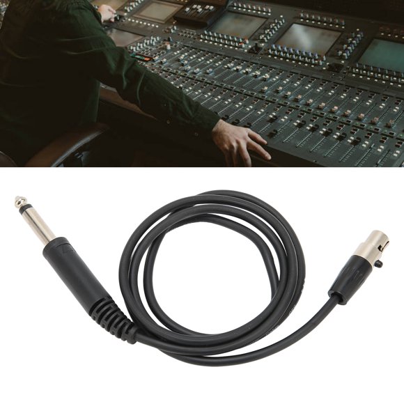 Cable Conector De Micrófono, Cable XLR Hembra A Macho De 6,35 Mm, Sin Ruido, Profesional, Duradero, 3,28 Pies Para Amplificador Para Micrófono