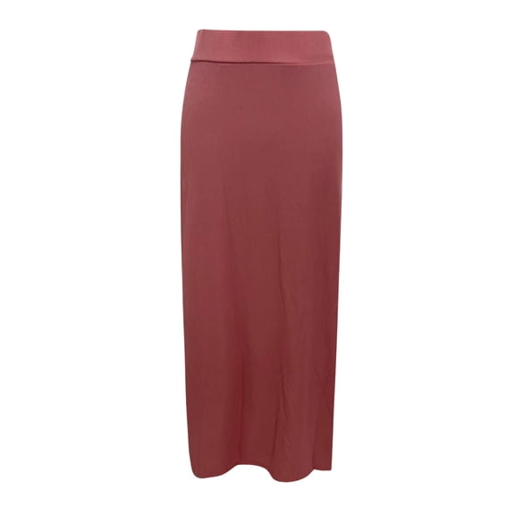 Vedolay Women's Skirts Women's Pleated A-Line High Waist Swing Flare Midi Skirt,Red XL