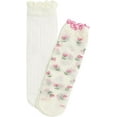 thumbnail image 2 of YooGuoGuo Women's 2 Pairs Ruffle Socks - Sheer Mesh, Thin, Transparent Ankle Socks, 2 of 6