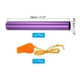thumbnail image 2 of Uxcell Relay Track Baton Aluminum Tube Field Running Race Stick with Whistle for Athletics, Purple 2 Pack, 2 of 6