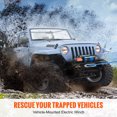thumbnail image 3 of SKYSHALO Electric Winch 12V 8000lb Vehicles Winch IP 67 Nylon Rope Handheld Remote, 3 of 8