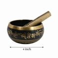 thumbnail image 6 of Brass Singing Bowl for Meditation & Sound Healing | Traditional Tibetan Style | Deep Resonance | Ideal for Yoga, Mindfulness & Spiritual Use (4 inch), 6 of 6