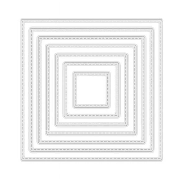 Delicate Square Frame Metal Cutting Dies Nested Die Cuts Embossing Script Dies for DIY Scrapbooking Diary Embellishments