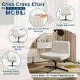 thumbnail image 3 of Techni Mobili Criss Cross Chair - Extra Wide Home or Office Chair, 3 of 8