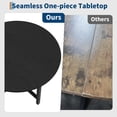 thumbnail image 2 of 31.5" Round Dining Table Seats 2-4, Wood Top Metal Frame, Space Saving Kitchen Table, Chairs Not Included, 2 of 7