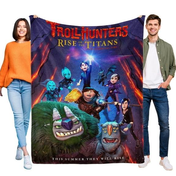 Trollhunters Throw Blanket Gifts for Fans Lover Girls Boys Women Present Hoodie Him Bed 60"x80"