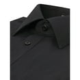 thumbnail image 3 of Omega Men's Short Sleeve Dress Shirt (Black, S), 3 of 4