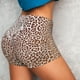 thumbnail image 4 of Fotbe Leopard Brown Shorts Sin Costuras – Shorts Deportivos de Cintura Alta para Mujer, Elásticos para Gimnasio, Yoga, Running o Ciclismo-Medium, 4 of 8