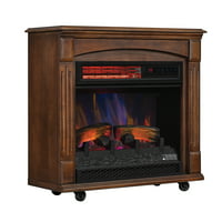 ChimneyFree Rolling Mantel w/3D Infrared Quartz Electric Fireplace Deals