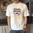 thumbnail image 3 of Camiseta de hombre con cuello redondo, dibujos de anime, estampado de Katoen, bordado, ropa de calle gráfica, camisetas para hombre, ropa superior, blanca, XL, Kpop, genial, S, 3 of 5
