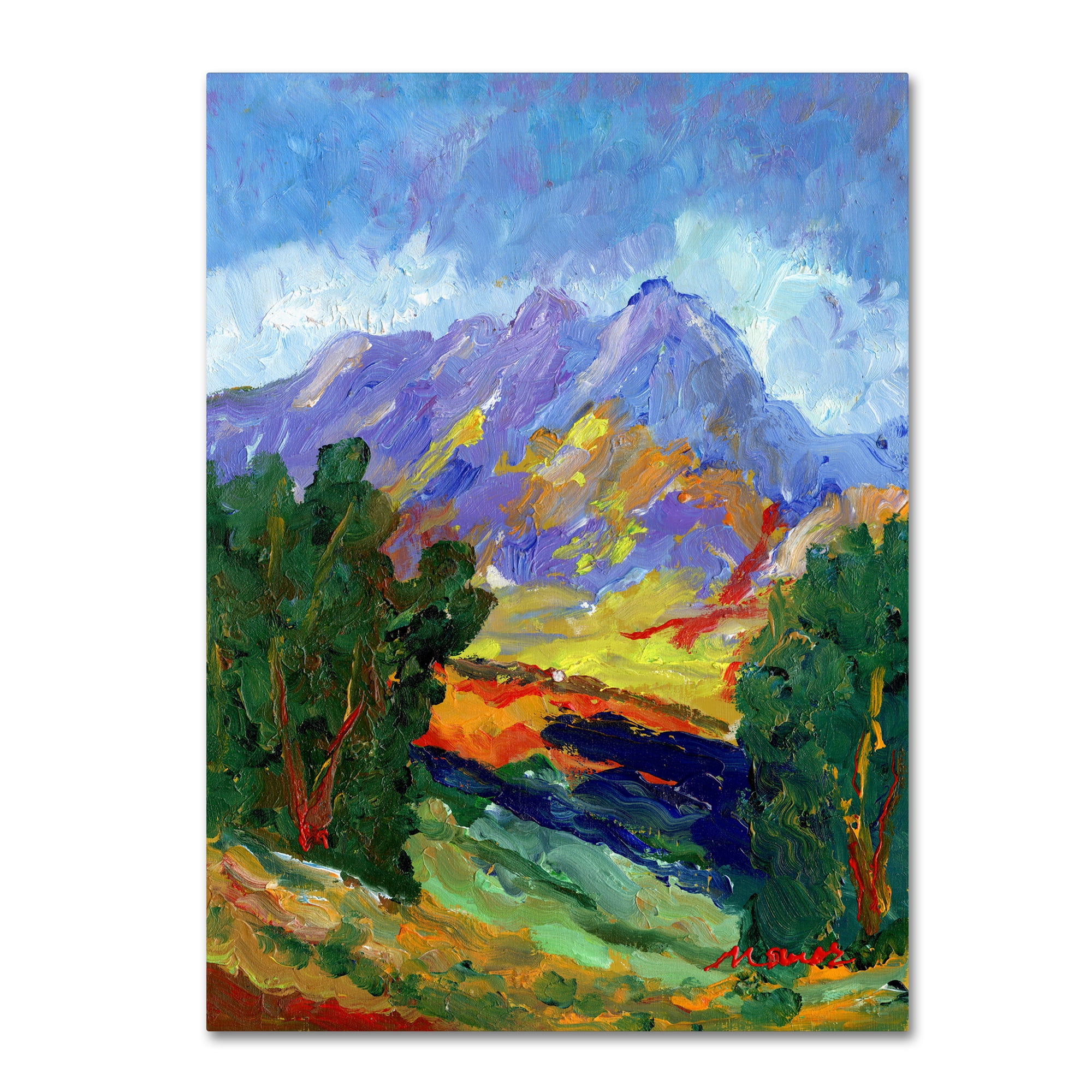 Trademark Fine Art "Autumn Amber California North" Canvas Art by Manor Shadian