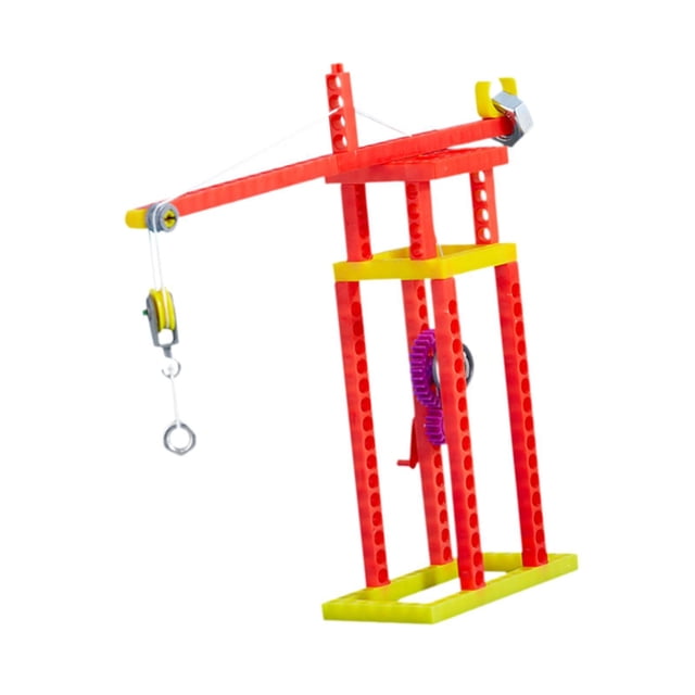Juguete de grúa torre para niños, Kit de experimentos de ciencia DIY, juguete de desarrollo, juguete de ingeniería de construcción pequeña, regalos de